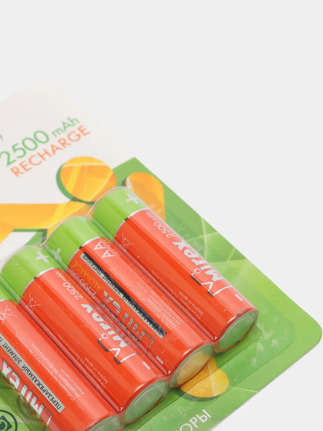 Аккумулятор Ni-MH Mirex HR6, AA, 2500mAh, 1,2V, 4 штуки
