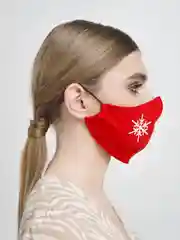 Красный маска "С Новым годом"