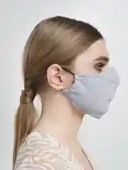 Серый маска тканевая, двуслойная