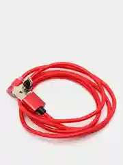 Красный usb кабель магнитный 3 в 1, сменные разъемы MicroUSB,Type-C,Lightning для Android и iPhone