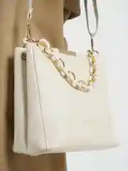 Белый сумка женская, через плечо, из экокожи, с цепью, сумка кросс-боди