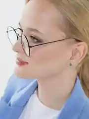 Прозрачный очки солнцезащитные, имиджевые унисекс с чехлом