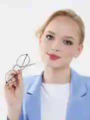Прозрачный очки солнцезащитные, имиджевые унисекс с чехлом