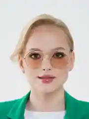 Бежевый солнцезащитные женские очки