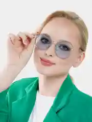 Голубой солнцезащитные женские очки