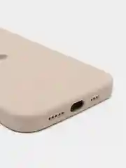 Бежевый чехол Silicone Case для iPhone 13 Pro с закрытым низом