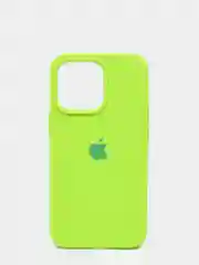 Салатовый чехол Silicone Case для iPhone 13 Pro с закрытым низом