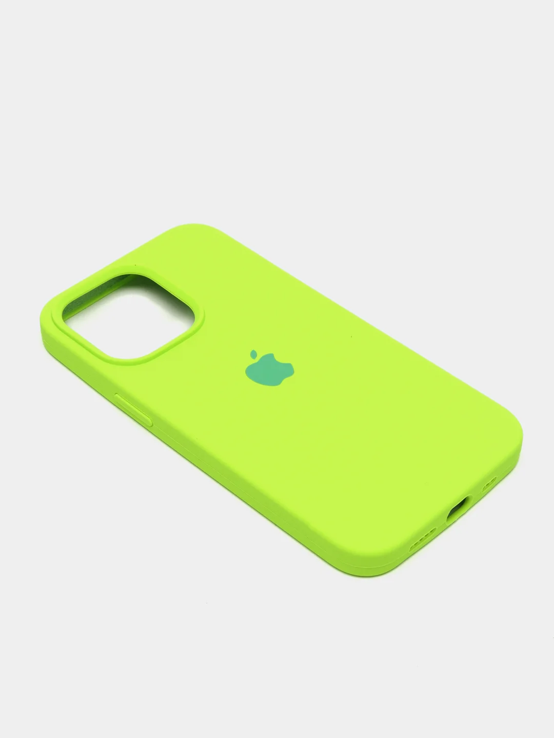 Салатовый чехол Silicone Case для iPhone 13 Pro с закрытым низом