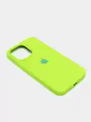 Салатовый чехол Silicone Case для iPhone 13 Pro с закрытым низом