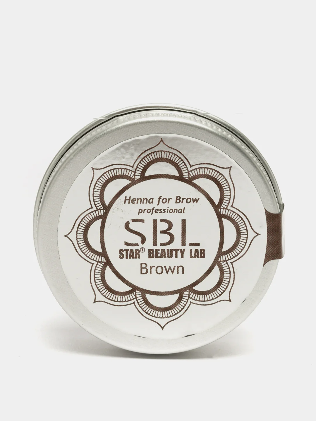 Коричневый хна для бровей и ресниц SBL, оттенок черный, коричневый, блонд, шоколадный, 5 грамм