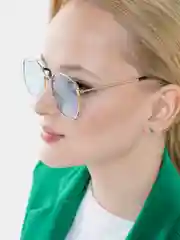 Голубой солнцезащитные женские очки
