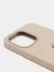 Бежевый чехол Silicone Case для iPhone 13 Pro с закрытым низом