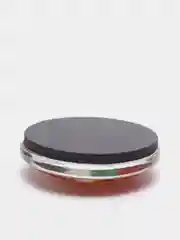 Бордовый магнитик круг в стекле символикой Тигренка / удачи