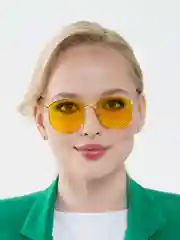 Желтый солнцезащитные женские очки