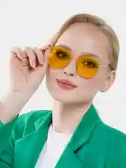 Желтый солнцезащитные женские очки