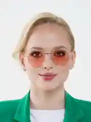 Розовый очки солнцезащитные, имиджевые унисекс с чехлом