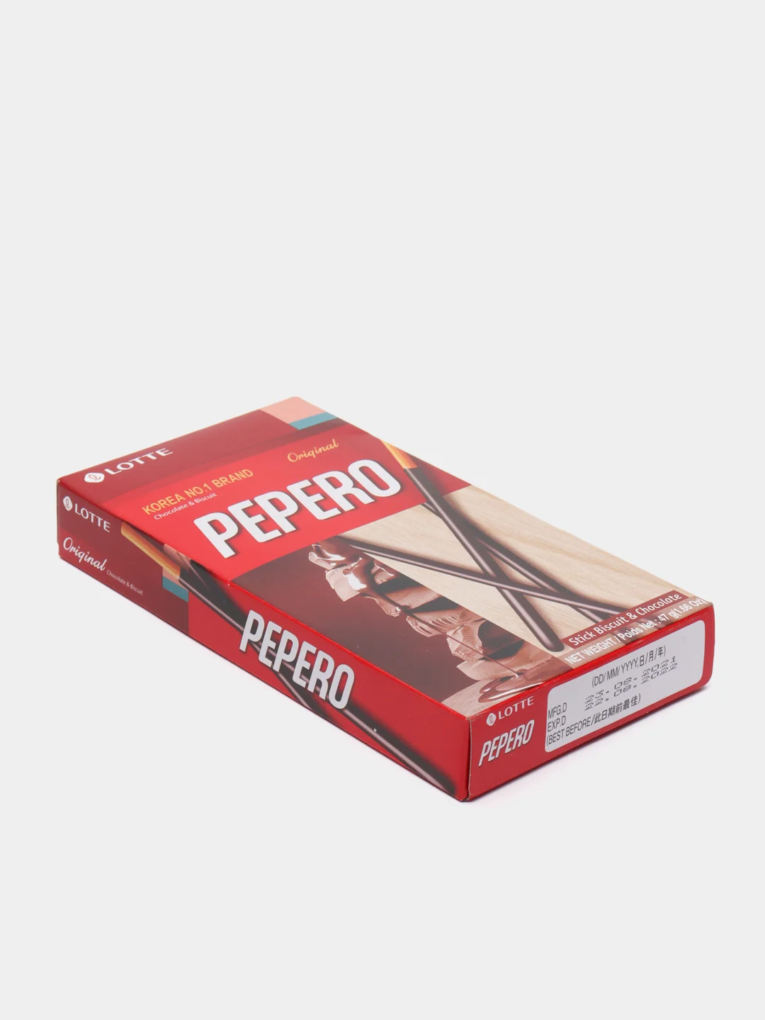 Палочки классические PEPERO LOTTE с шоколадом, 47 г