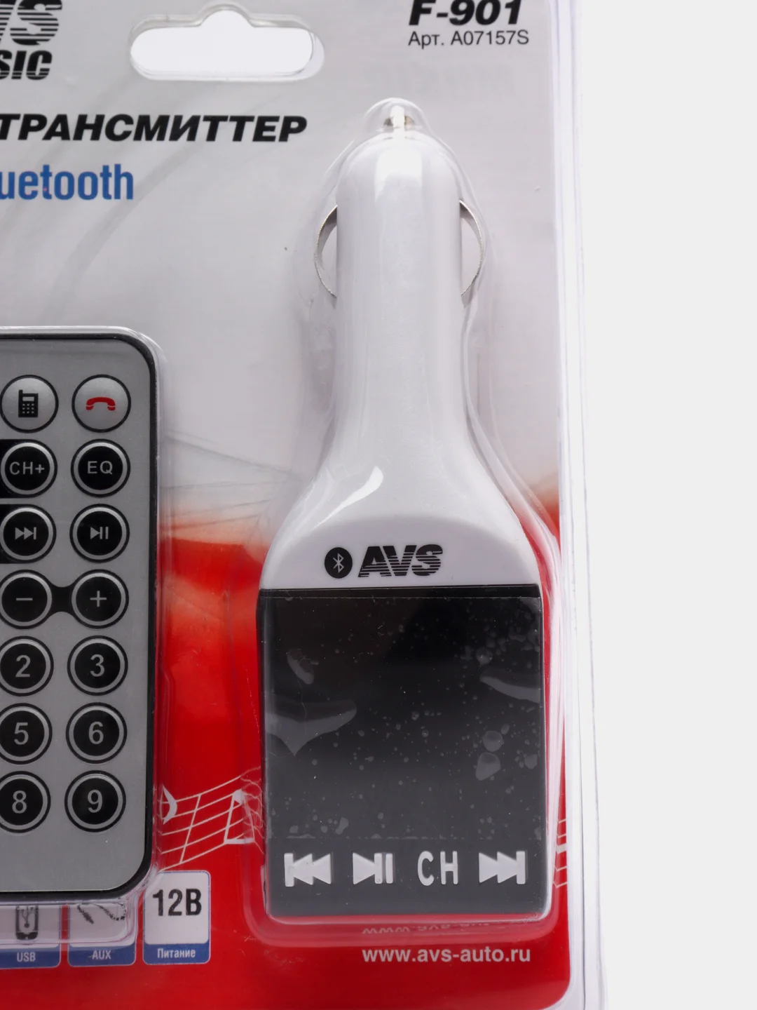 MP3 плеер + FM трансмиттер с дисплеем AVS, Bluetooth