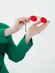 Красный солнцезащитные женские очки