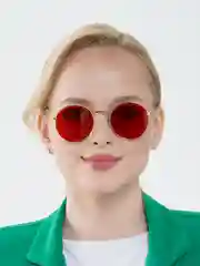 Багровый очки солнцезащитные, имиджевые унисекс с чехлом