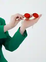 Багровый очки солнцезащитные, имиджевые унисекс с чехлом
