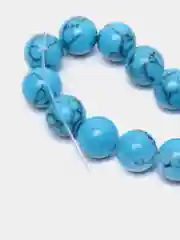 Голубой бусины бирюза искусстве