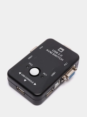 KVM переключатель KVM-21UA USB, входы VGA+USB (type B), выход VGA+3xUSB (type A)