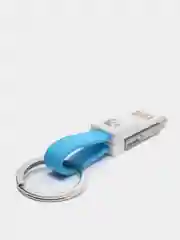 Голубой кабель-брелок Floveme, Lightning / type-C, 2 цвета