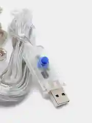 Гирлянда штора ультратонкая usb, с пультом