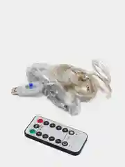 Гирлянда штора ультратонкая usb, с пультом