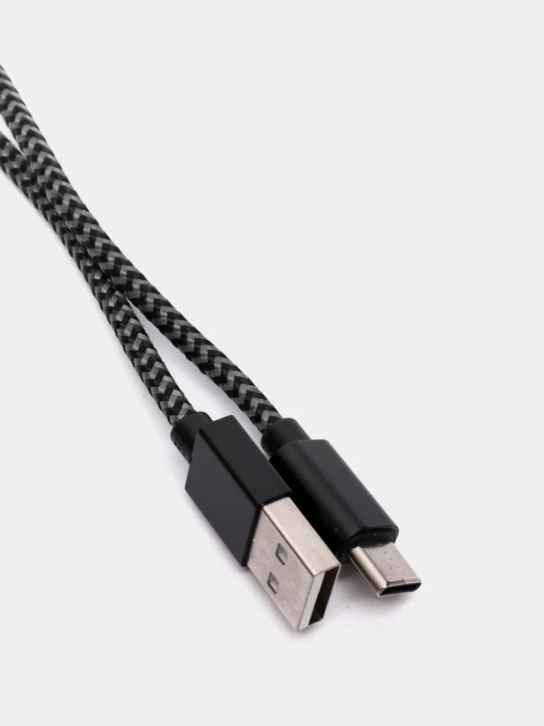Серый кабель для зарядки Type-C Hoco X14 (3А), 1 и 2 метра