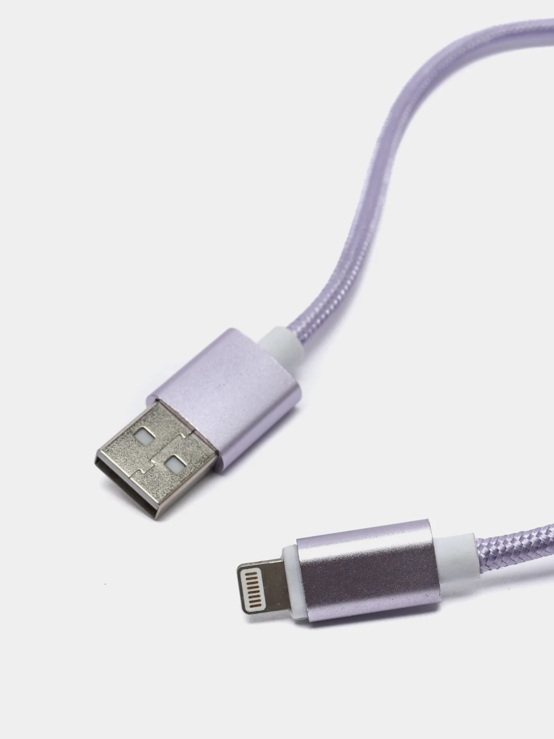 Фиолетовый usb кабель 2.0 А Apple Lythning, type C, micro usb