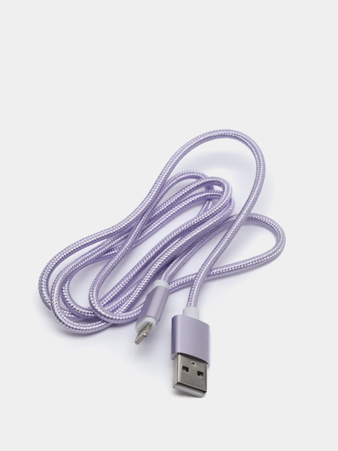 Фиолетовый usb кабель 2.0 А Apple Lythning, type C, micro usb