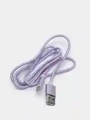 Фиолетовый usb кабель 2.0 А  Apple Lythning, type C, micro usb