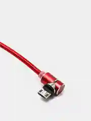 Красный usb кабель магнитный 3 в 1, сменные разъемы MicroUSB,Type-C,Lightning для Android и iPhone