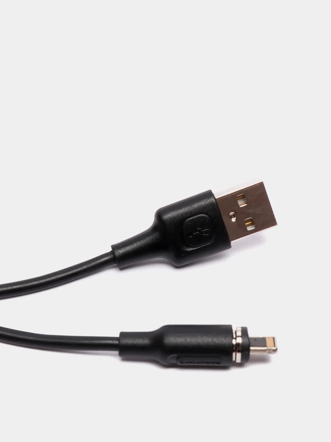 Черный usb кабель Borofone BX41 Lightning магнитный 2.4A 1m (для Apple iPhone)