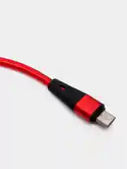 Красный usb кабель Borofone BU10 Micro-USB ткань 3A 1.2m
