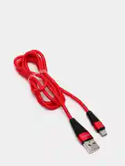 Красный usb кабель Borofone BU10 Micro-USB ткань 3A 1.2m