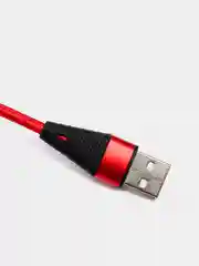 Красный usb кабель Borofone BU10 Micro-USB ткань 3A 1.2m