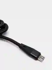 Черный usb кабель Borofone BU10 Micro-USB ткань 3A 1.2m