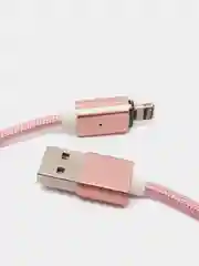 Розовый usb кабель магнитный Quick Charge 3.0 быстрый заряд с передачей данных, 2-х метровые