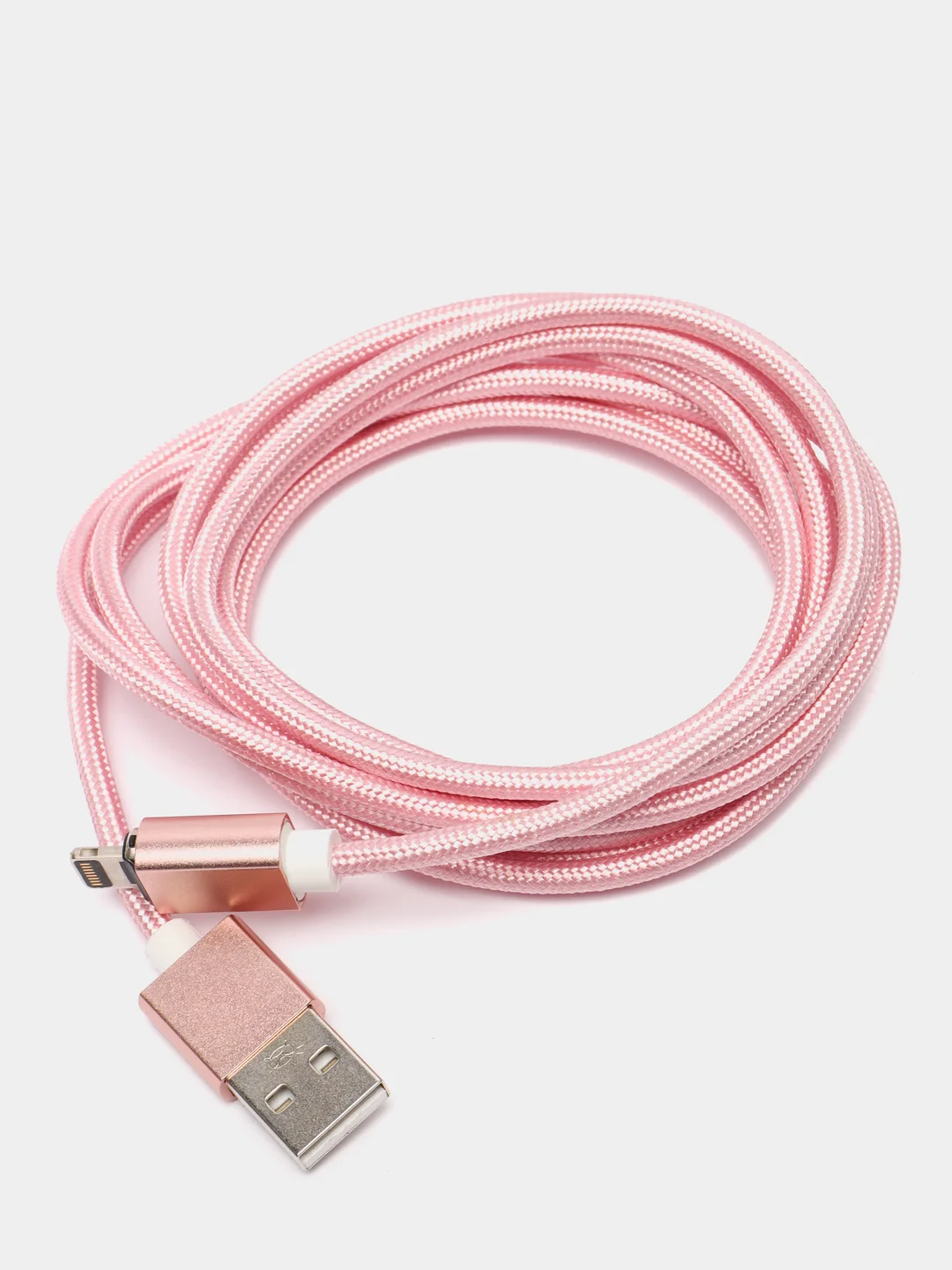 Розовый usb кабель магнитный Quick Charge 3.0 быстрый заряд с передачей данных, 2-х метровые