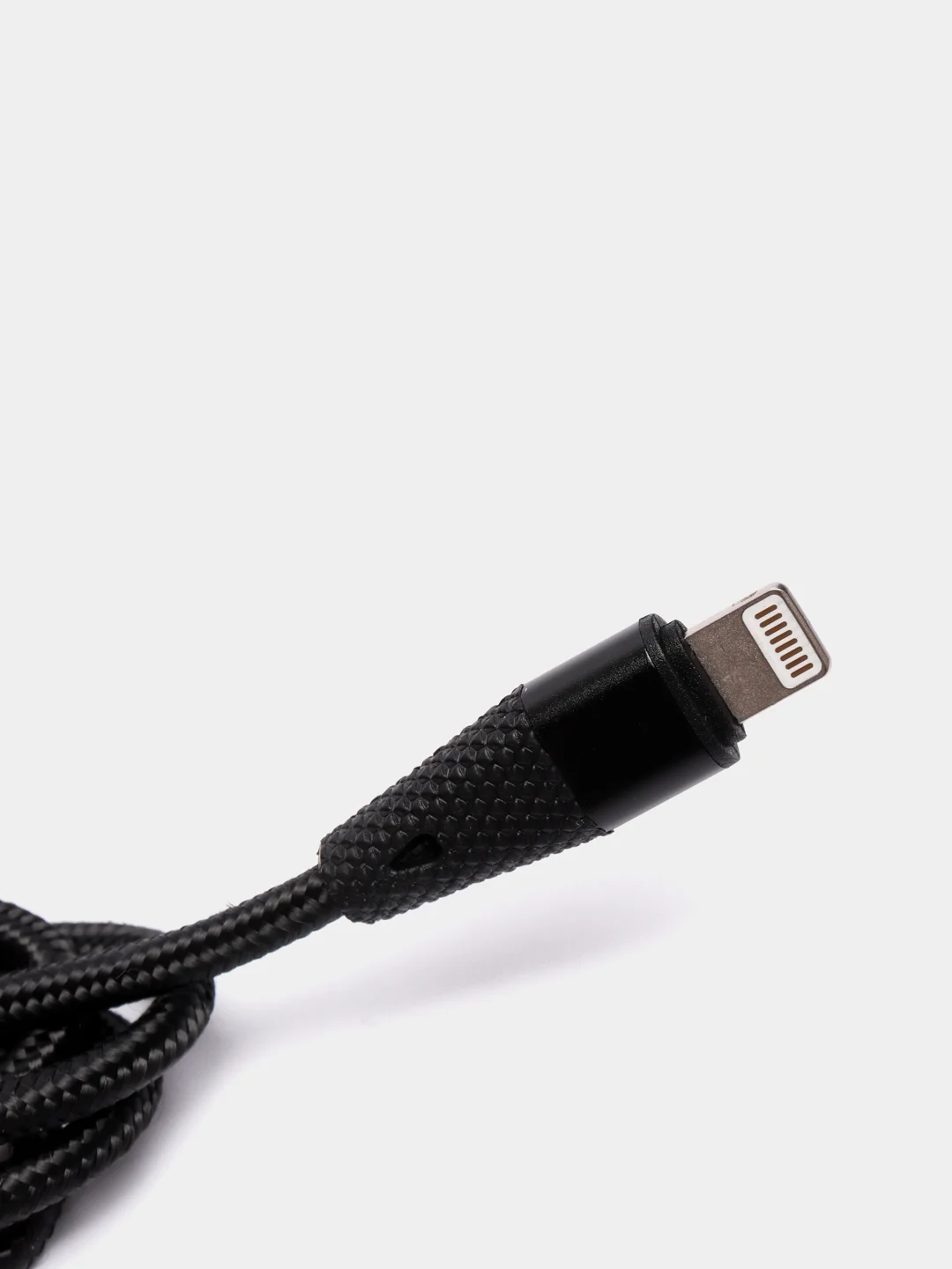 Черный usb кабель Borofone BU10 Lightning ткань 2.4A 1.2m (для Apple iPhone)