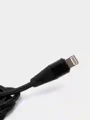 Черный usb кабель Borofone BU10 Lightning ткань 2.4A 1.2m (для Apple iPhone)