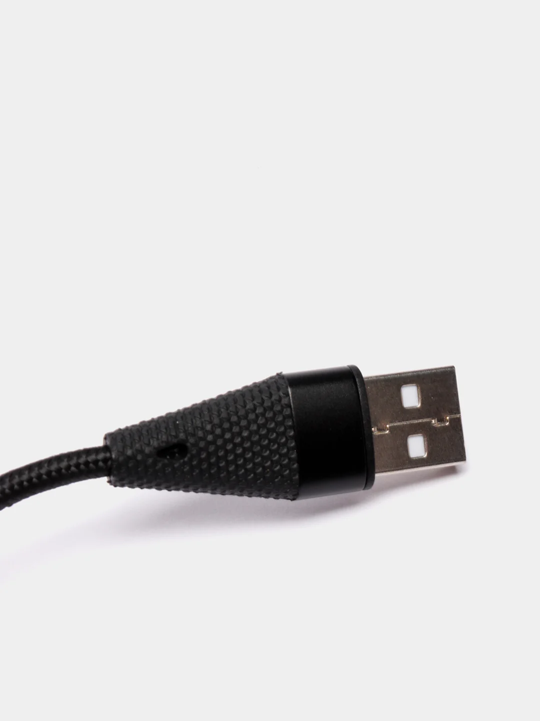 Черный usb кабель Borofone BU10 Lightning ткань 2.4A 1.2m (для Apple iPhone)