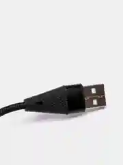 Черный usb кабель Borofone BU10 Lightning ткань 2.4A 1.2m (для Apple iPhone)