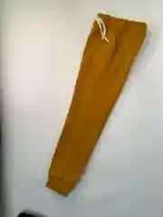 Горчичный спортивный брюки из футера с начесом ФОРСАЖ
