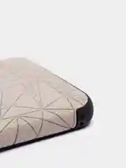 Серый samsung Galaxy A60, Самсунг Галакси А60, чехол силиконовый под кожу "полигоны"