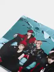 Индиго гибкий магнит на холодильник "BTS" с изображениями участников популярной группы