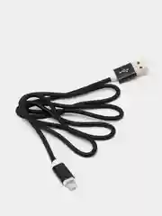 Черный usb кабель 2.0 А  Apple Lythning, type C, micro usb